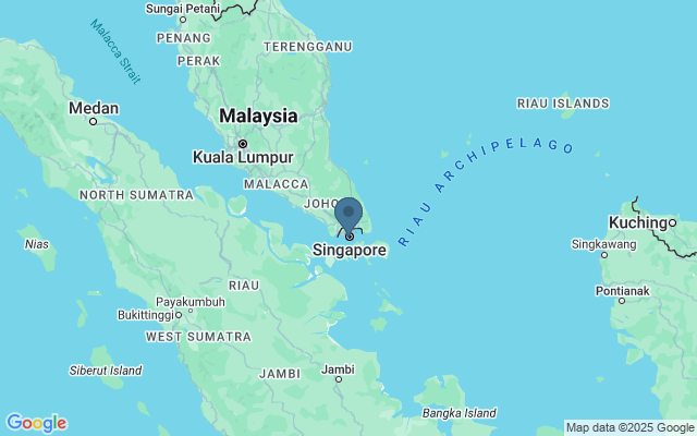 Kaart met locatie Golfen in Singapore